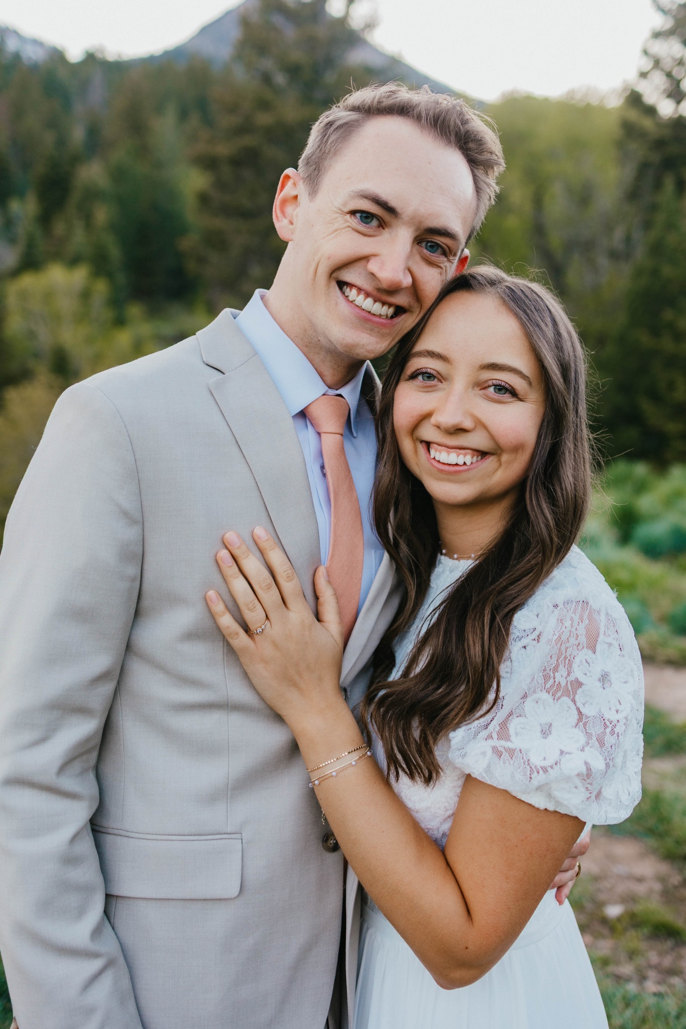 Maria with her husband Ryan, whose wedding magazine inspired Magazines by Maria